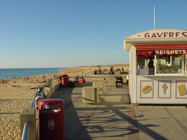 beach scene in France