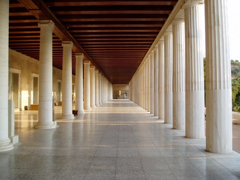 Stoa von Attalos in der Agora in Athen